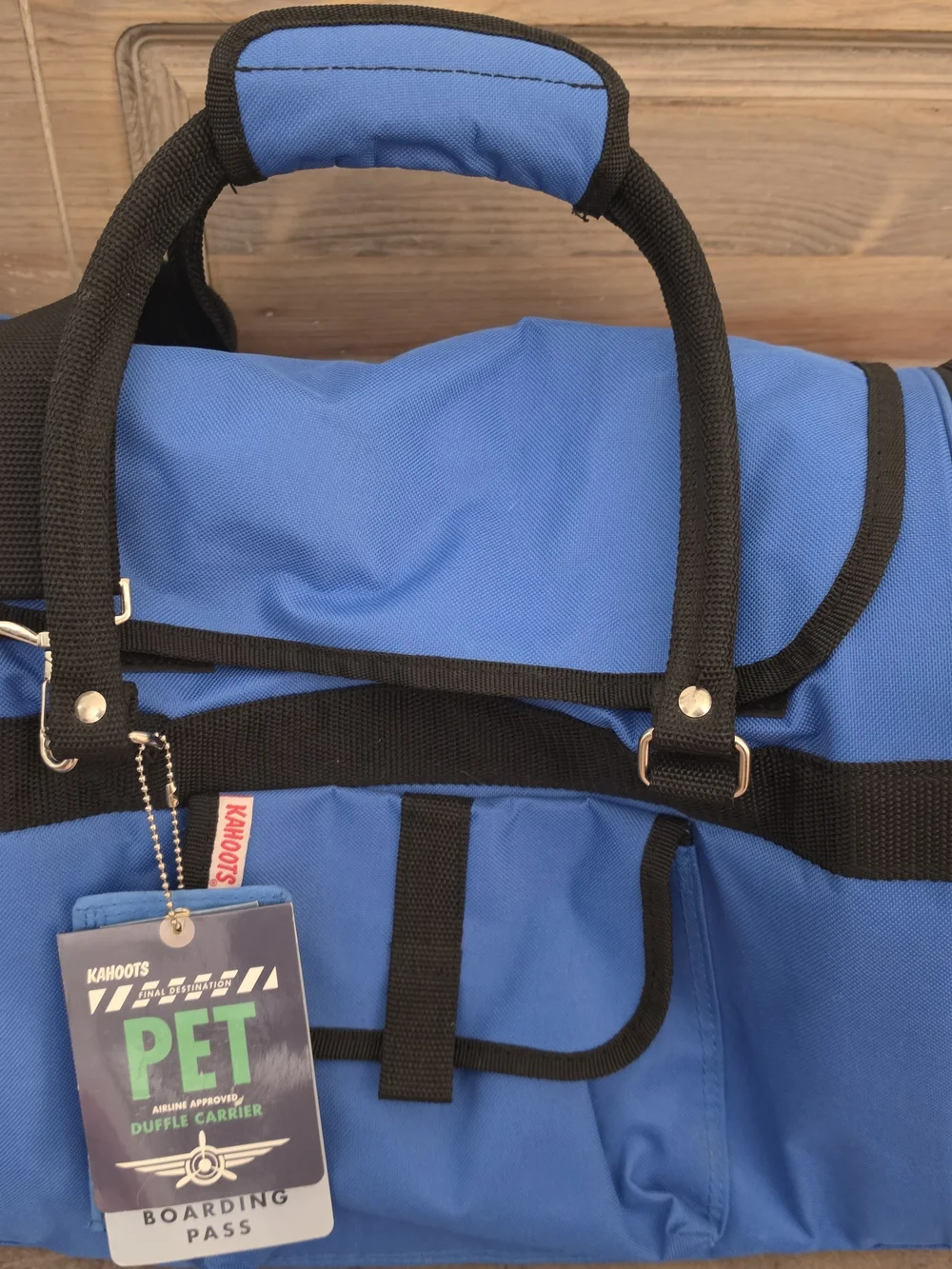 Kahoots Blue Pet Duffle Carrier